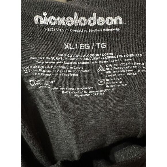 Krabby Patty Nickelodeon Sponge Bob Square Pants T-Shirt SizeXL Black - Picture 3 of 4